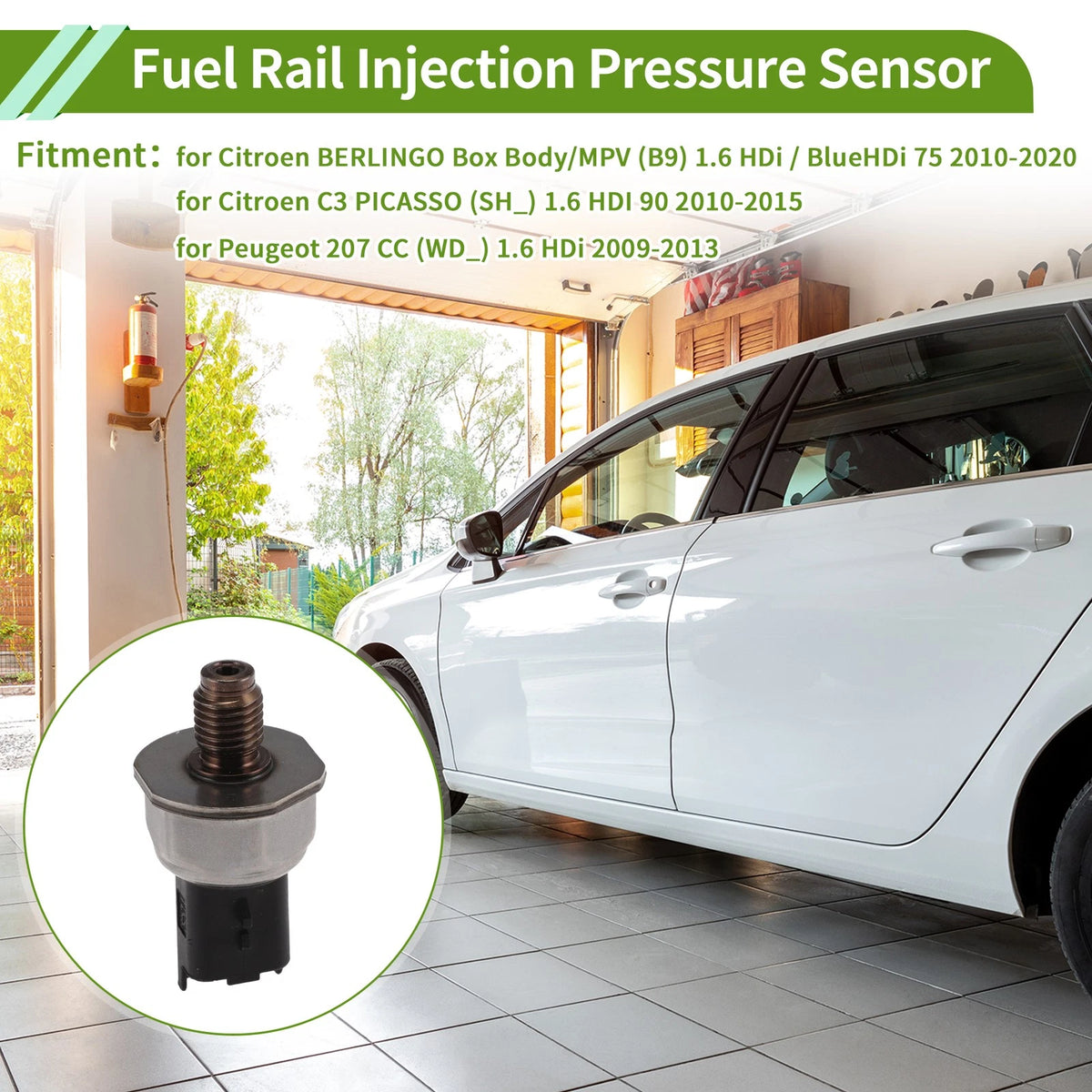 Fuel Injection Pressure Sensor No.1606643580 for Citroen Berlingo (2010–2020)