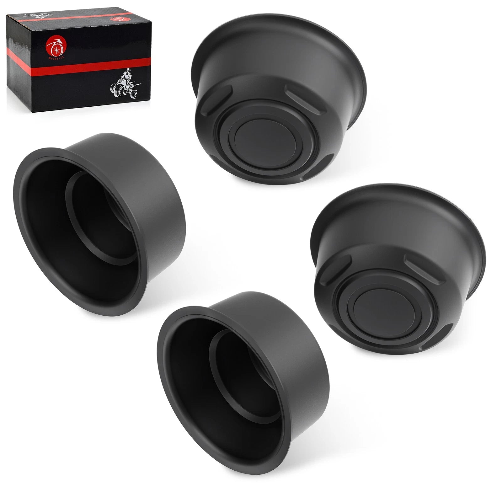 Set of 4 Center Wheel Hub Cap Covers for Yamaha Big Bear Grizzly Rhino 450 660 700