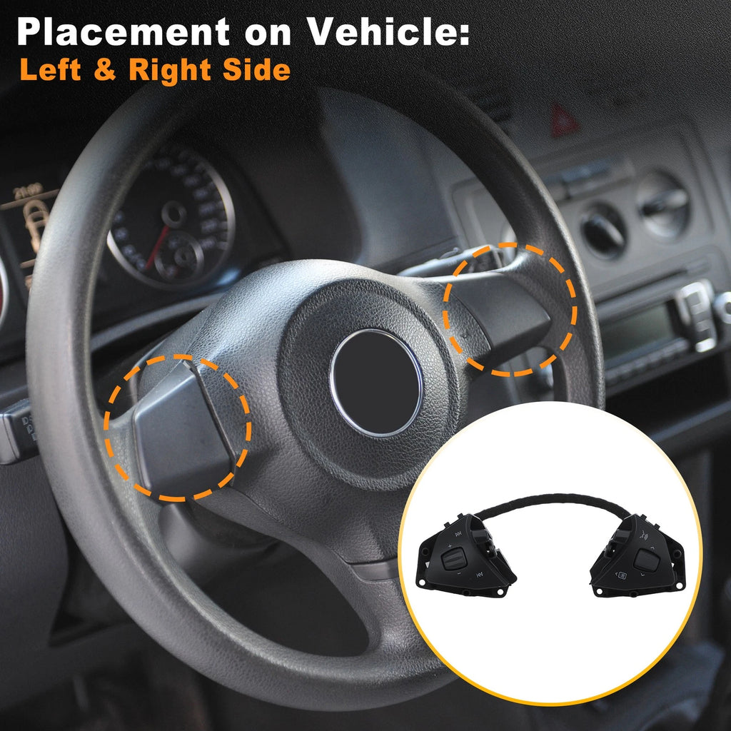 Pair Steering Wheel Switch for Tesla Model S X (2016–2020) 101324200F 101324200J