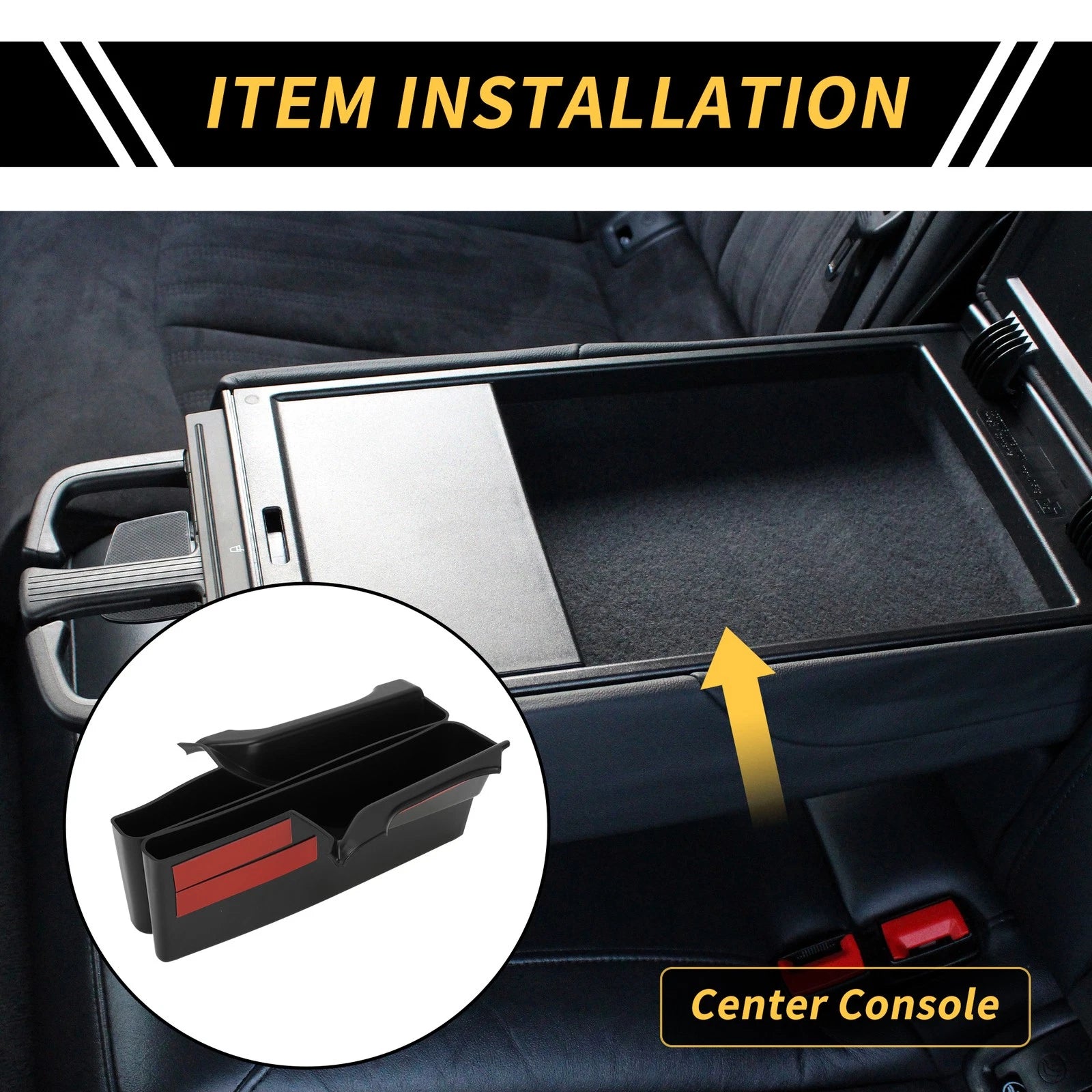 Center Console Side Organizer Insert Tray for Toyota Tacoma (2016–2023)