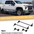 Sway Bar Link Kit Front Rear 4pcs for Buick Regal (2012–2012)