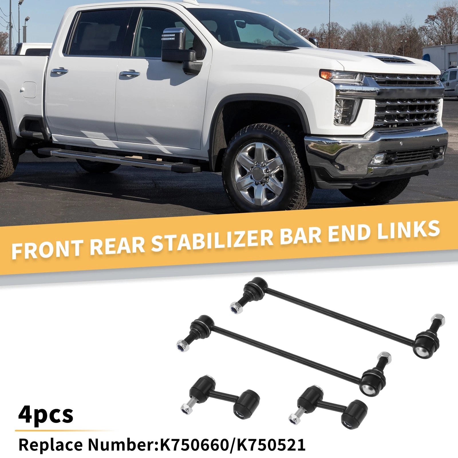 Sway Bar Link Kit Front Rear 4pcs for Buick Regal (2012–2012)