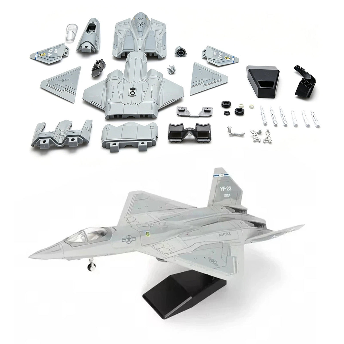1:72 Scale YF-23 Stealth Fighter Building Blocks Kit (No Glue)