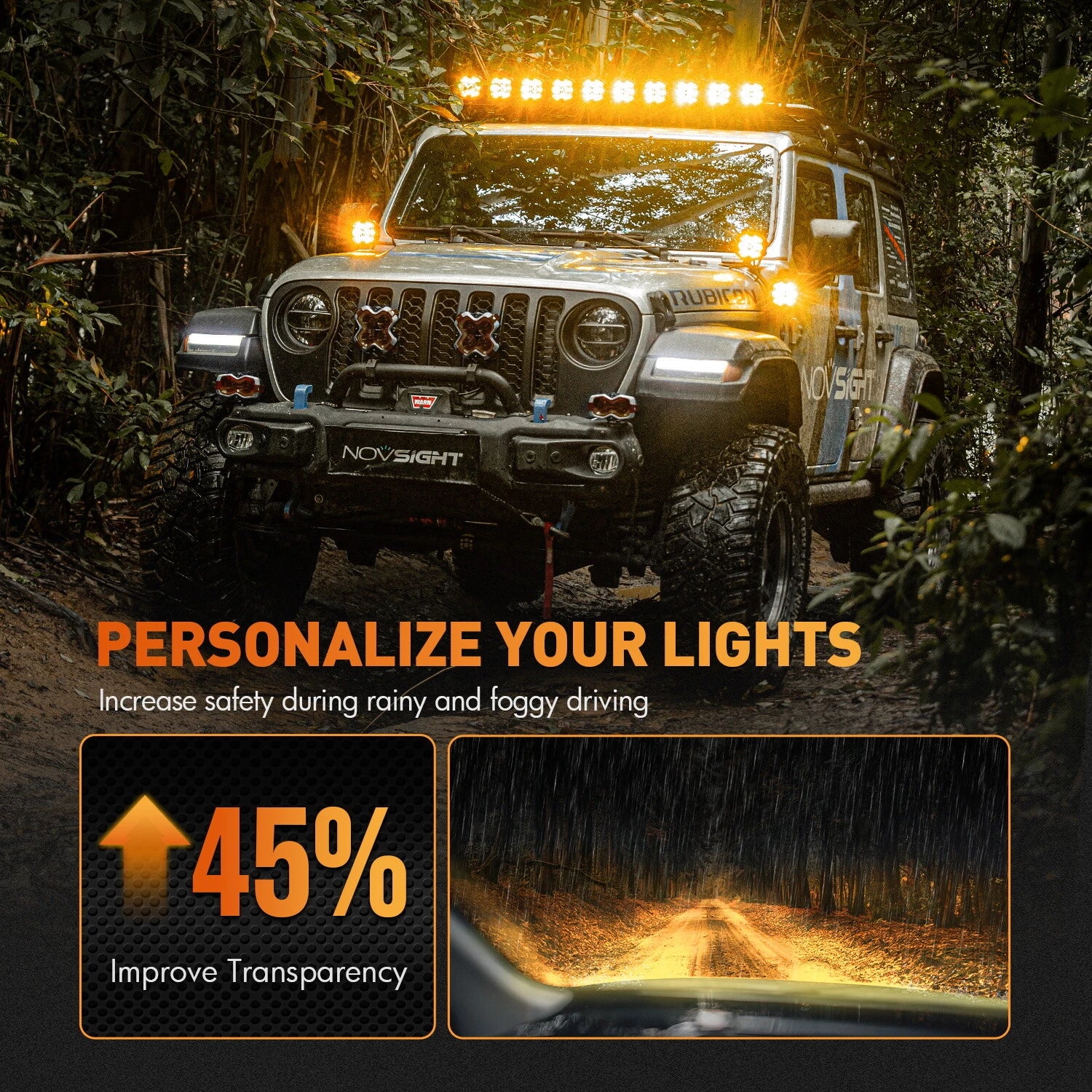 4" LED Pod Off Road Driving Light for Jeep UTV ATV (IP68)