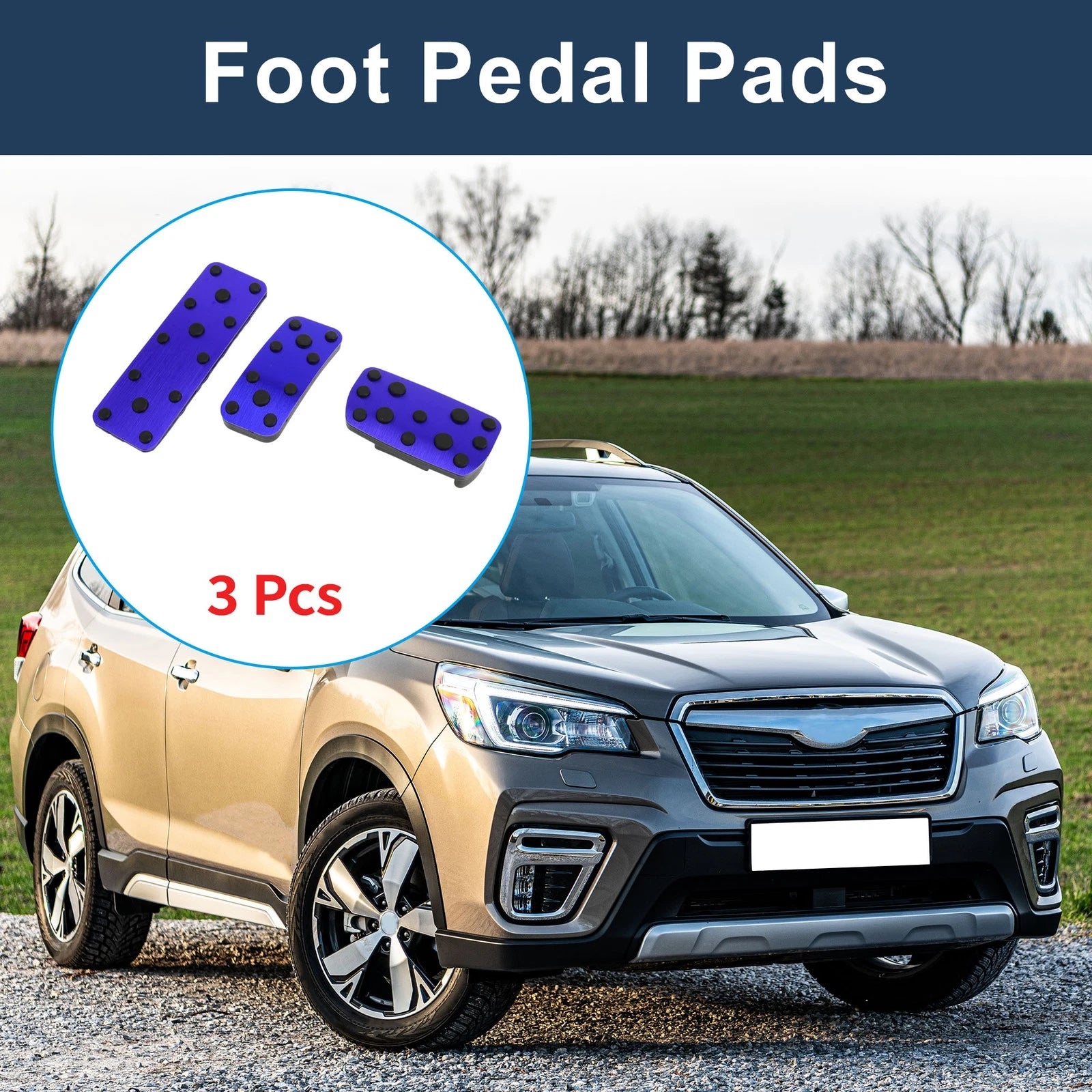 Automatic Foot Accelerator Pedal Covers Set for Subaru Forester 2003–2005