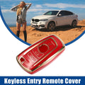 Key Fob Cover 3 Button Keyless Entry for BMW 1 Series (Red) (2011–2017)