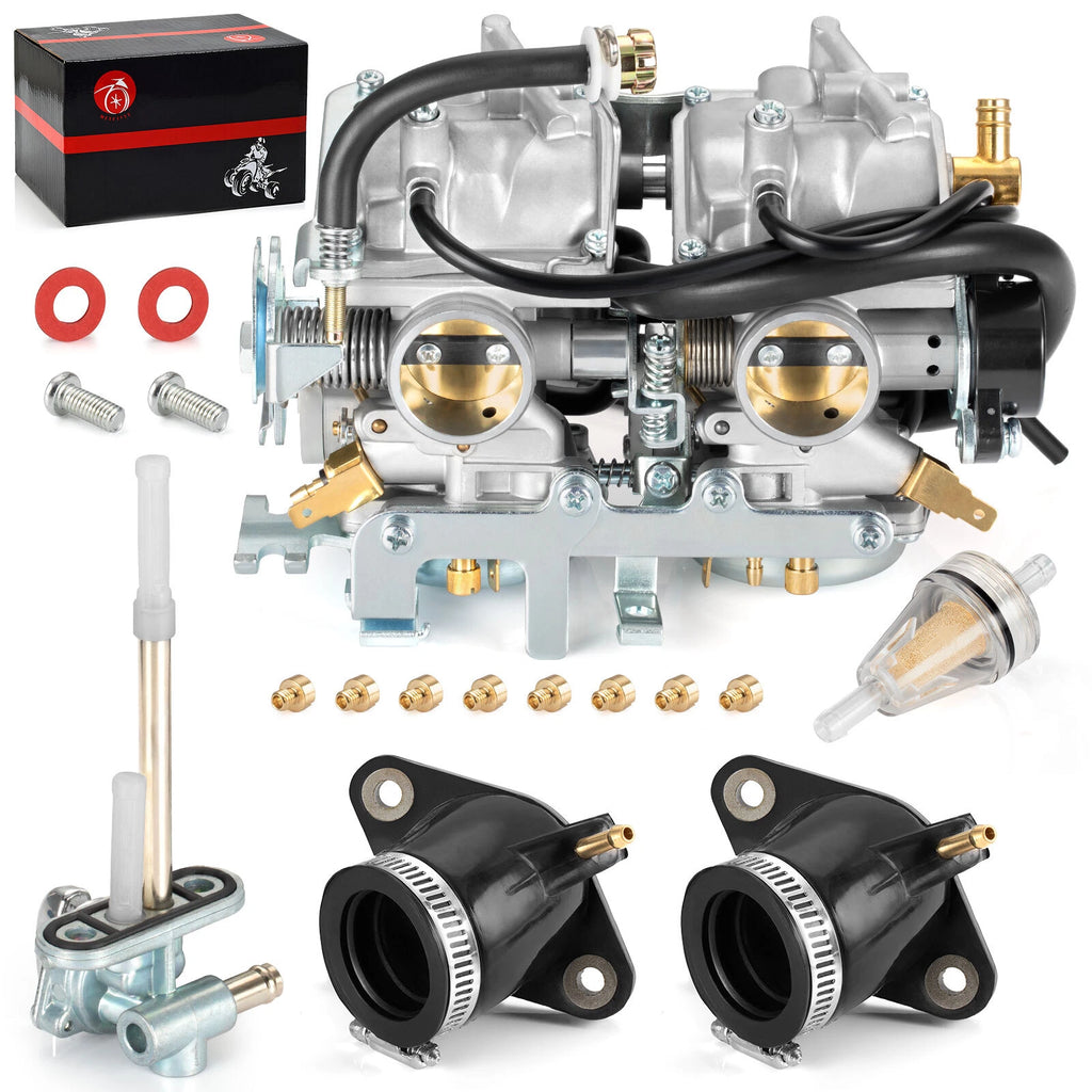Carburetor Carb Fuel Petcock Intake Manifold for Yamaha V-Star 650 (1998–2014)
