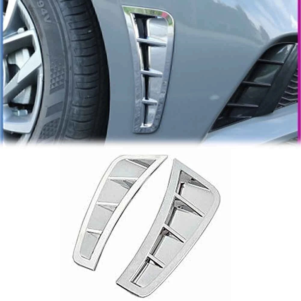 Side Fender Trim Cover Vent for Hyundai Sonata (2020–2023) Silver