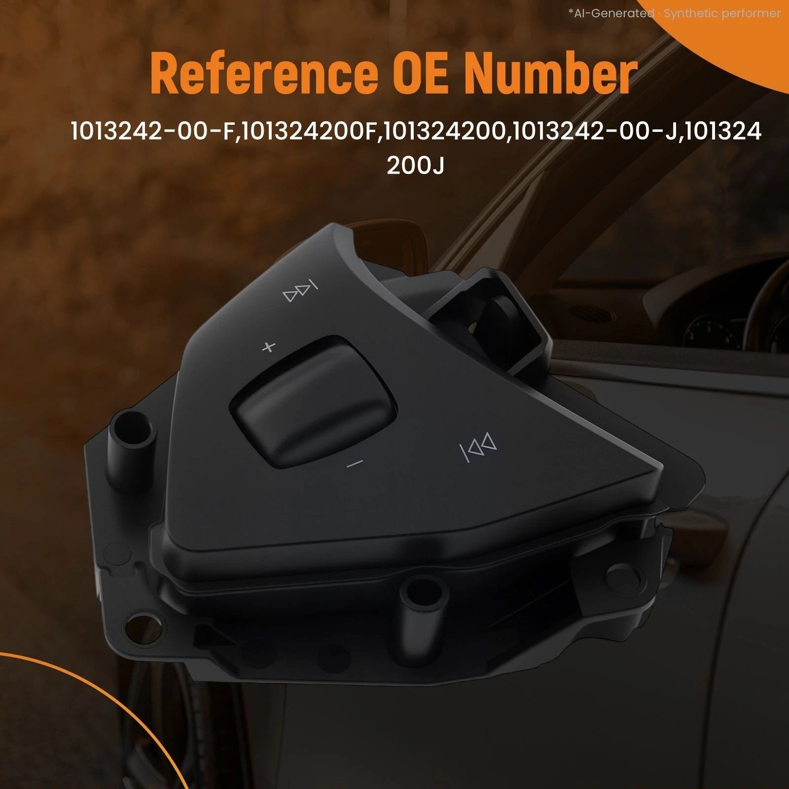 Left Steering Wheel Control Button for Tesla Model S X (2012–2023) 101324200J 101324200H