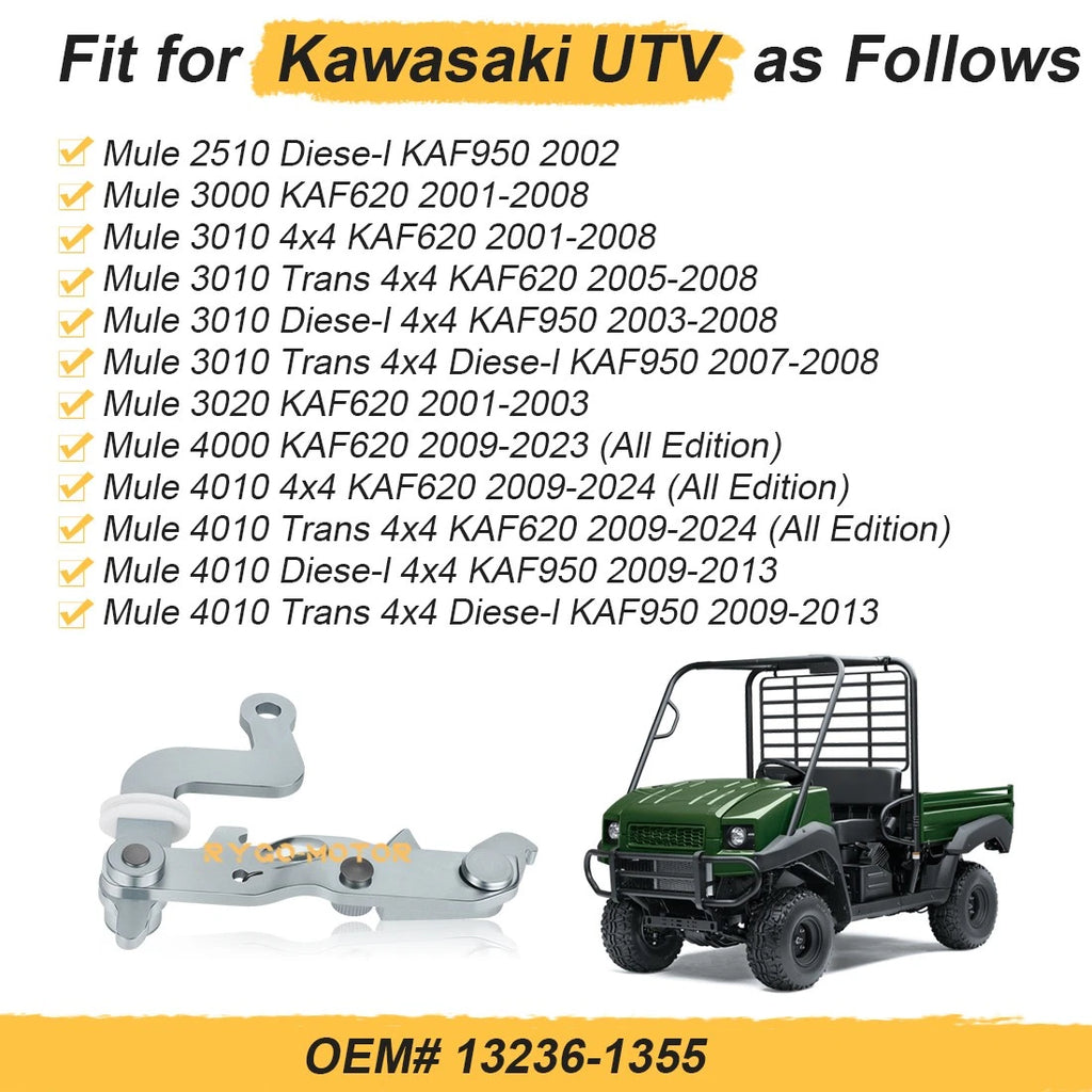 Right Brake Lever Bracket for Kawasaki Mule 2510 3000 3010 3020 4000 4010 (2001–2024)