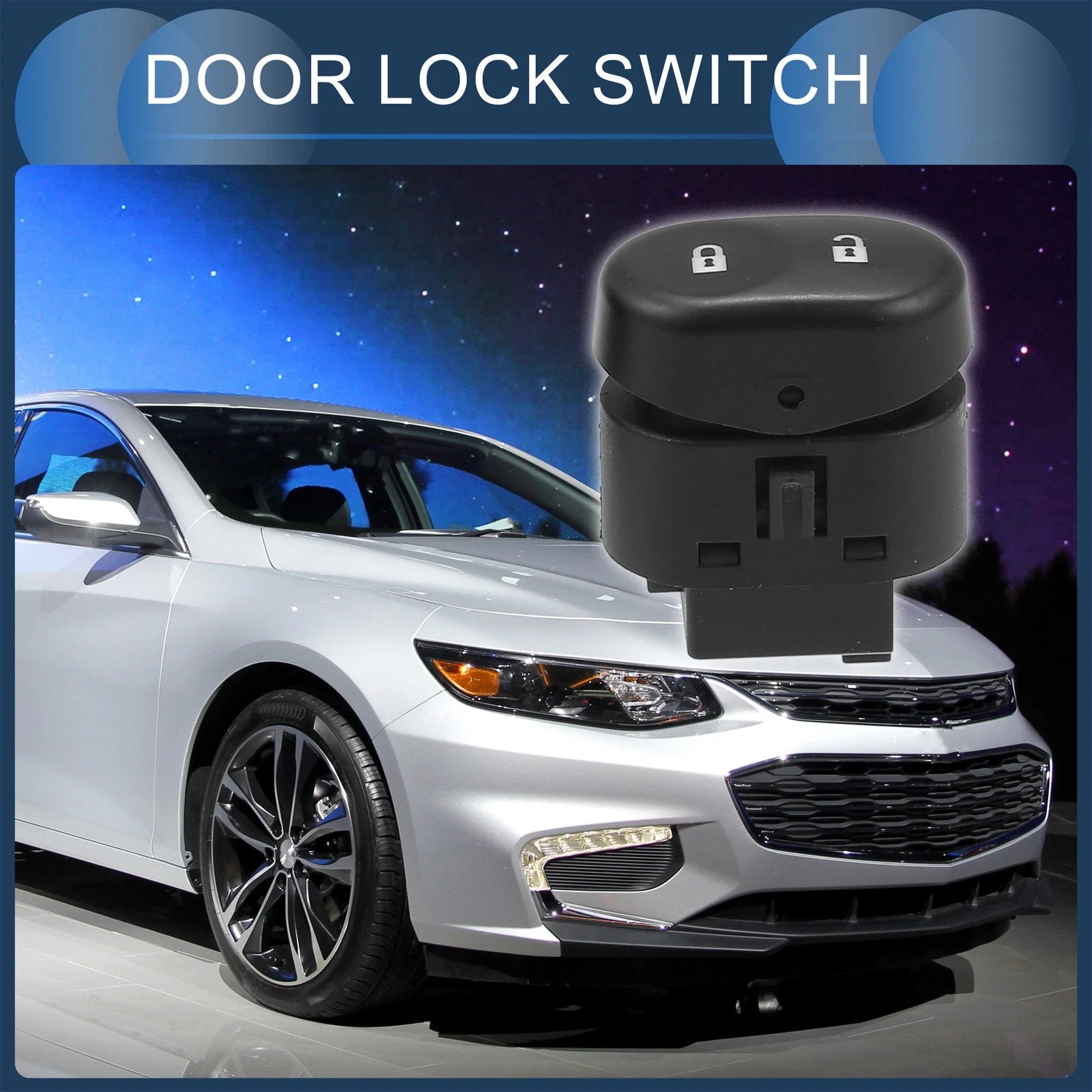Car Door Lock Switch Replacement for Chevrolet Malibu (2008–2012) Pair