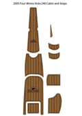 EVA Foam Teak Decking Flooring Mat for Four Winns Vista 248 (2005)