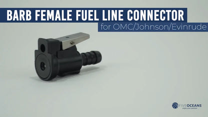 3/8-Inch Barb Female Fuel Line Quick Connector for OMC Johnson Evinrude (N/A)