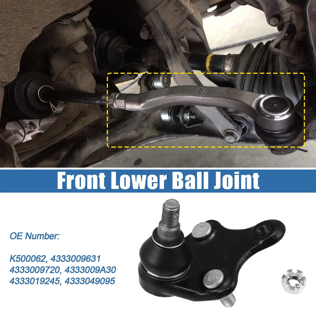 2 Pcs Outer Lower Ball Joint Front Left Right for Toyota RAV4 (2006–2018)