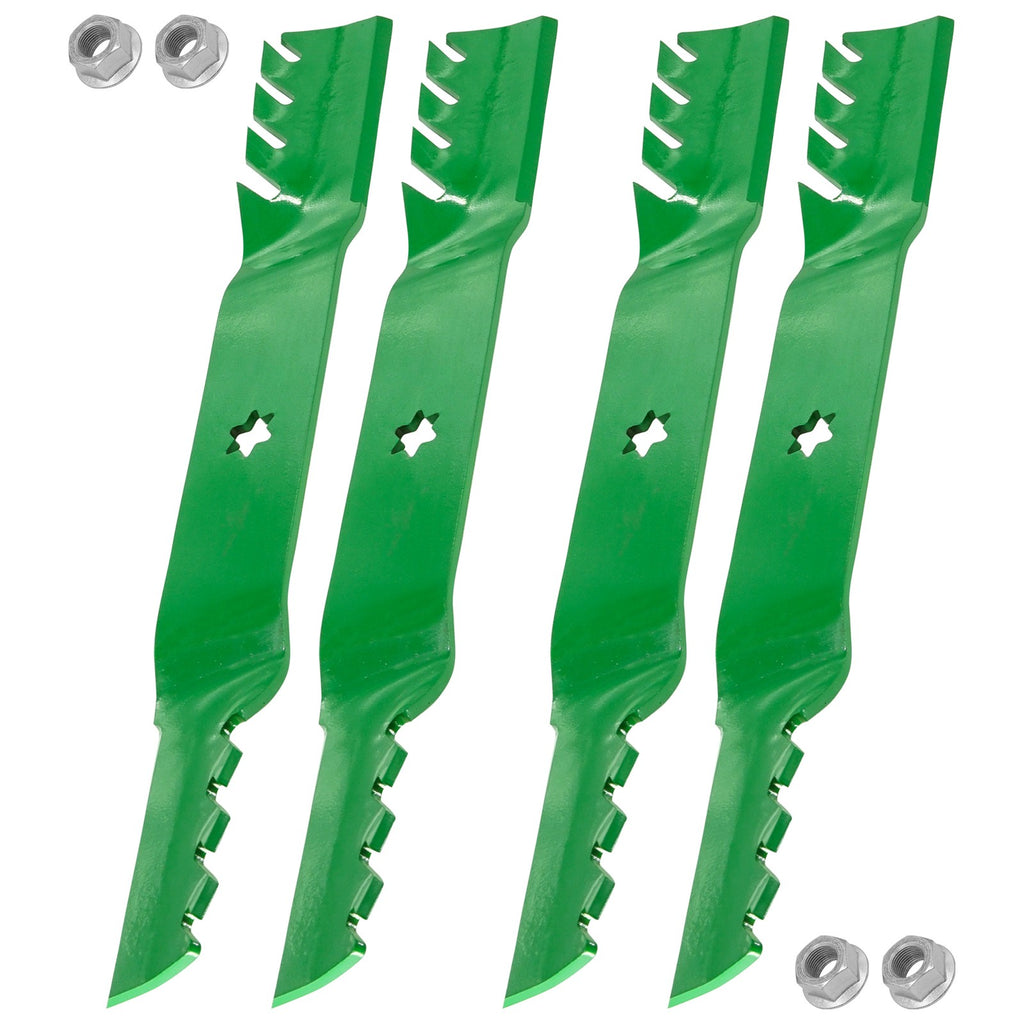Deck Blades 42 Inch Replacement with Nuts for MTD Cub Cadet (2005–2018)