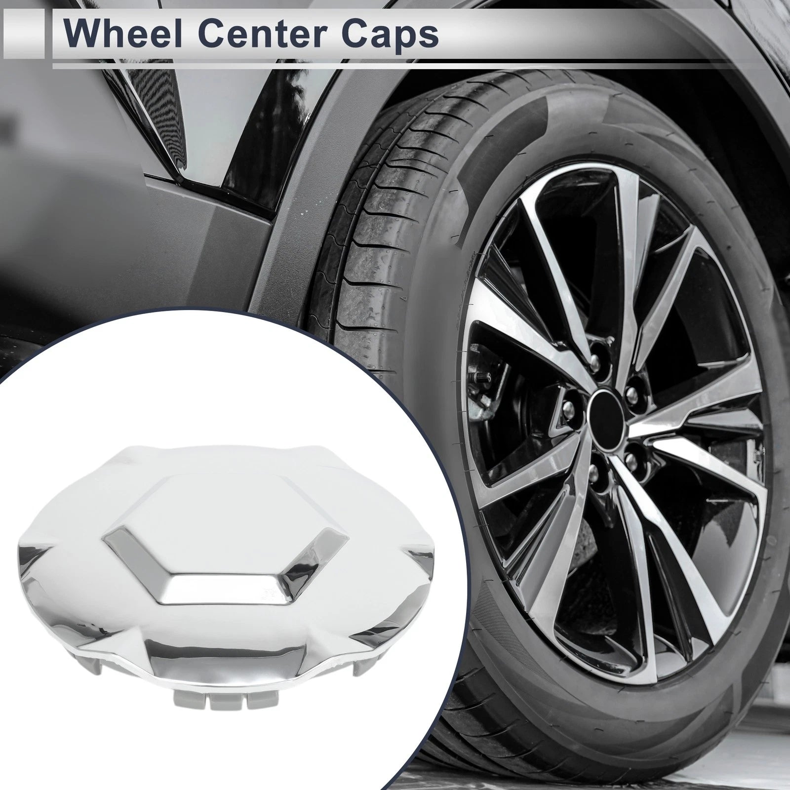 Wheel Center Caps Front Rear Replacement for Chevrolet Envoy (2002–2009)