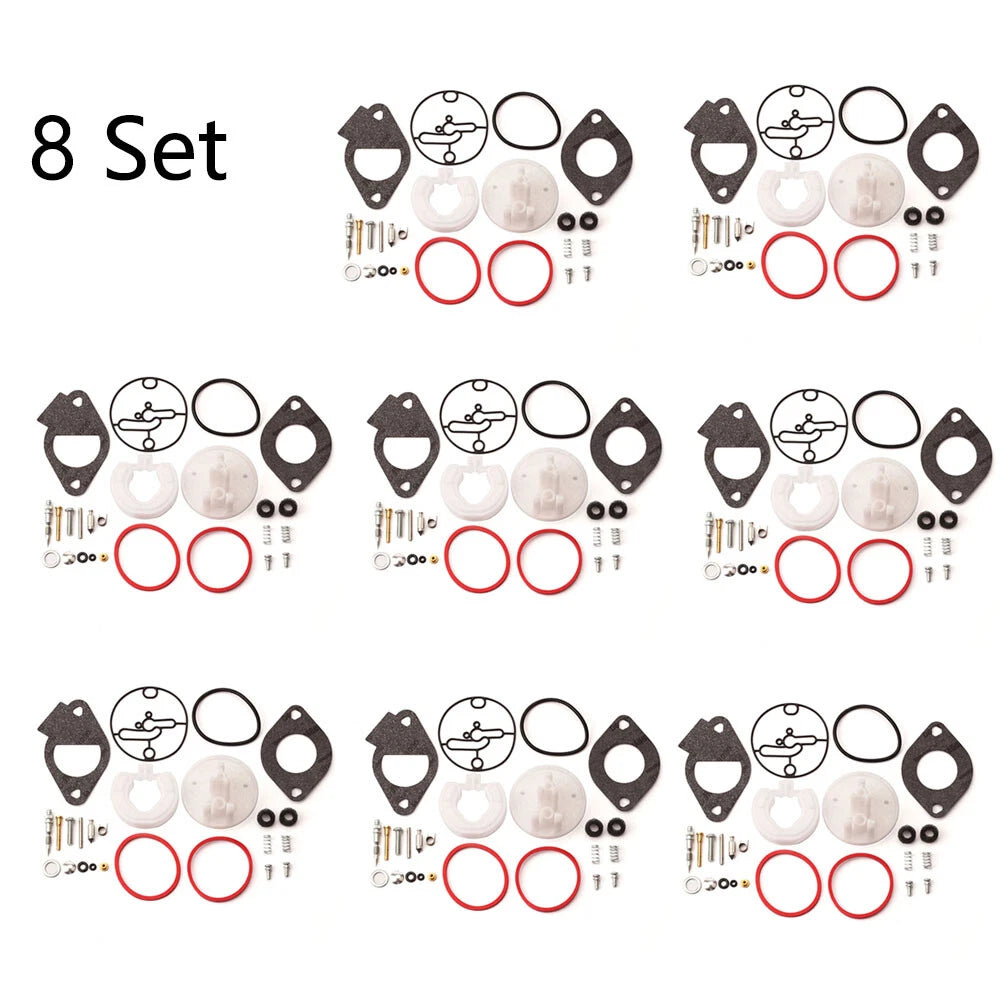 Set of 8 Carburetor Repair Kits for B&S 796184 (Lawn Mower)