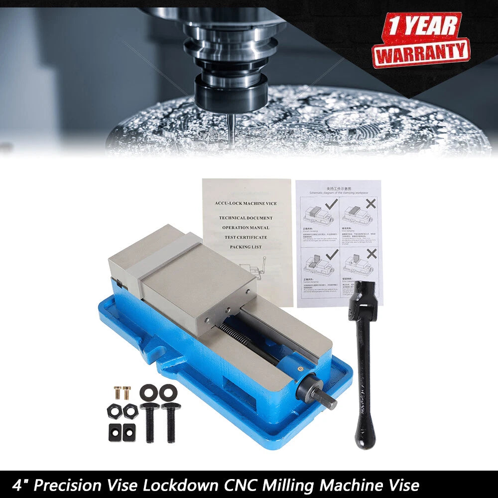 4 Inch Vise Lockdown for CNC Milling Machine