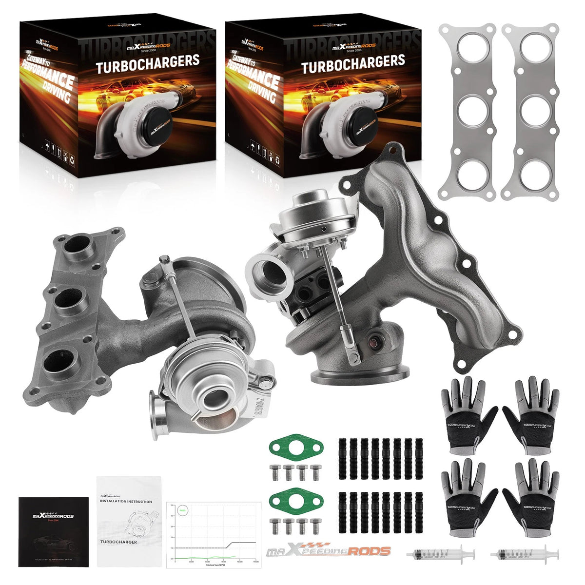 Billet Twin Turbo TD03 for BMW 135i 335i 335xi (2008–2013)