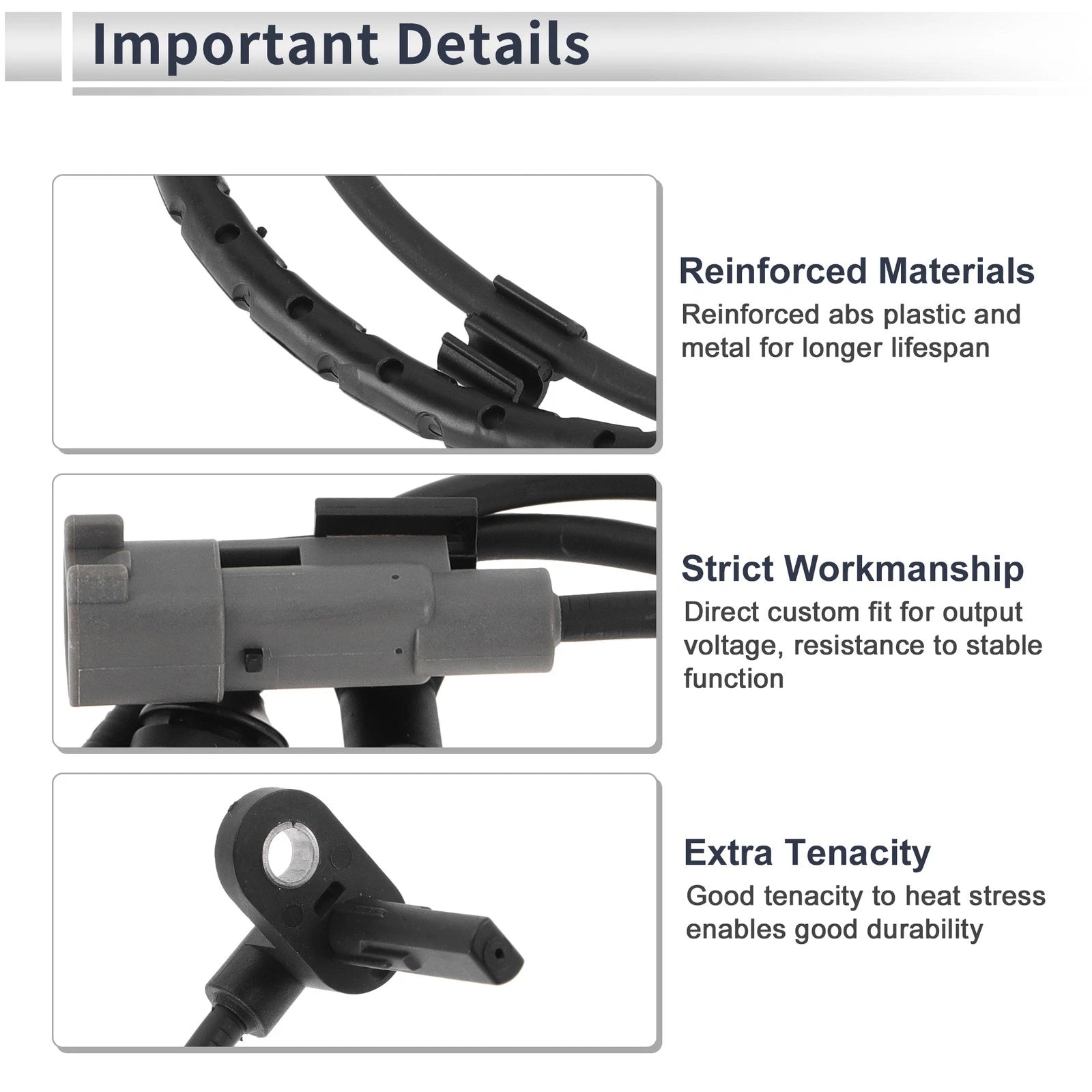 ABS Wheel Speed Sensor Replacement for Chevrolet Sonic (2012–2020) Front Left