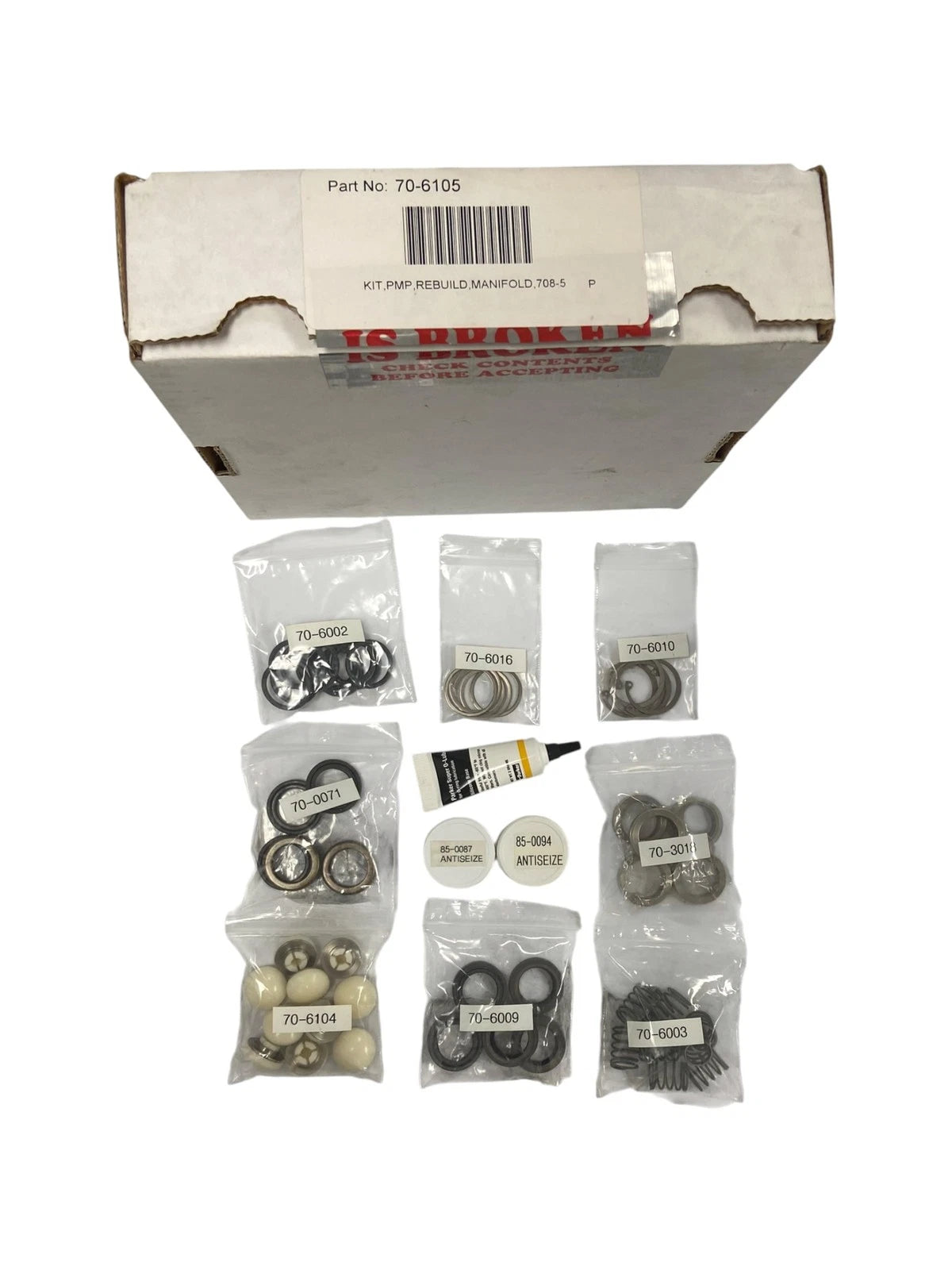 Pump Rebuild Kit for Parker 70-6105, 708-5 (See Details)