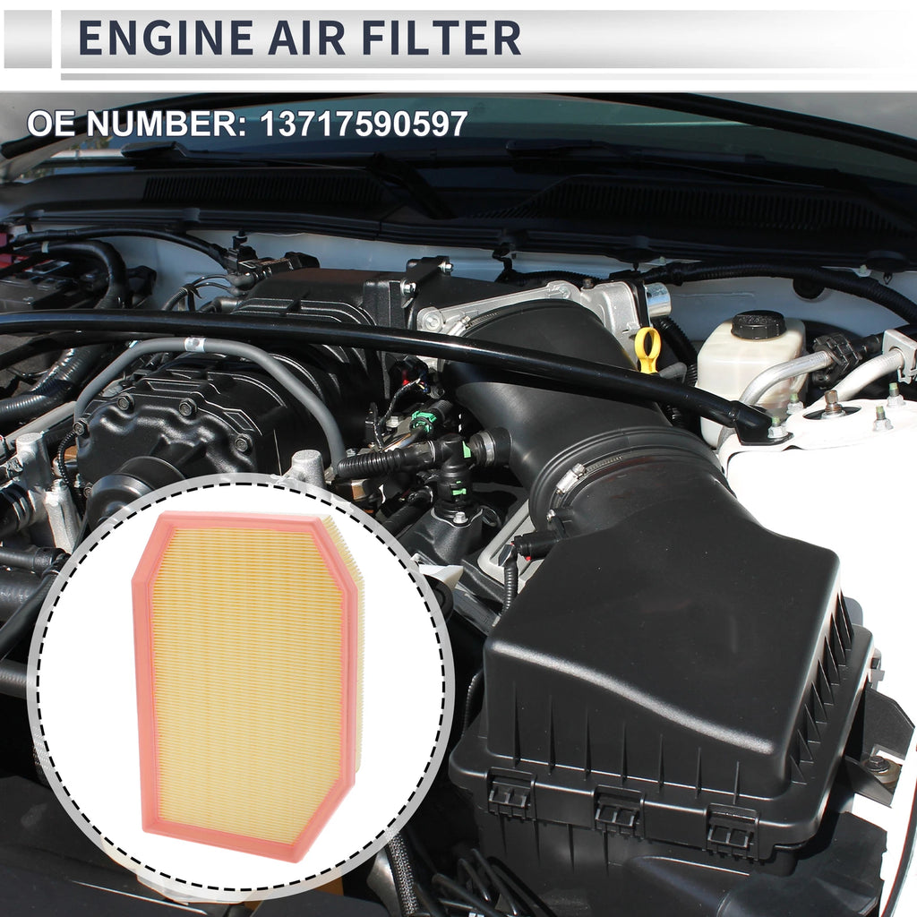 Engine Air Filter for BMW 5 Series 2009–2011 Long Life Replacement