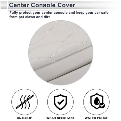 Center Console Cover with Storage Bag for BMW 5 Series (2011–2017) White