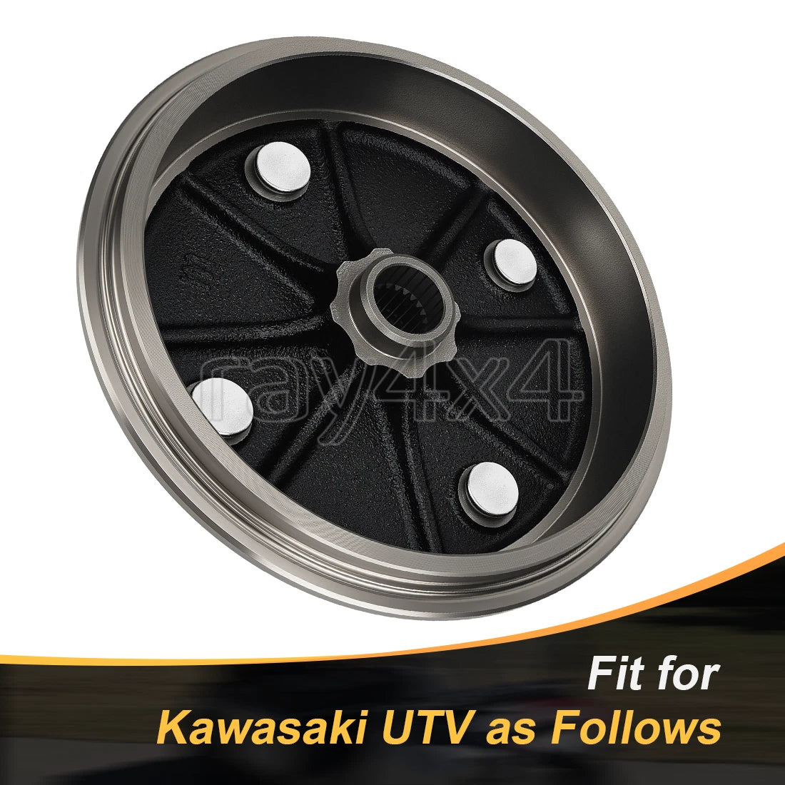 Front Brake Drum for Kawasaki Mule 2010/2500/2510 (2010–2019) #41038-1227