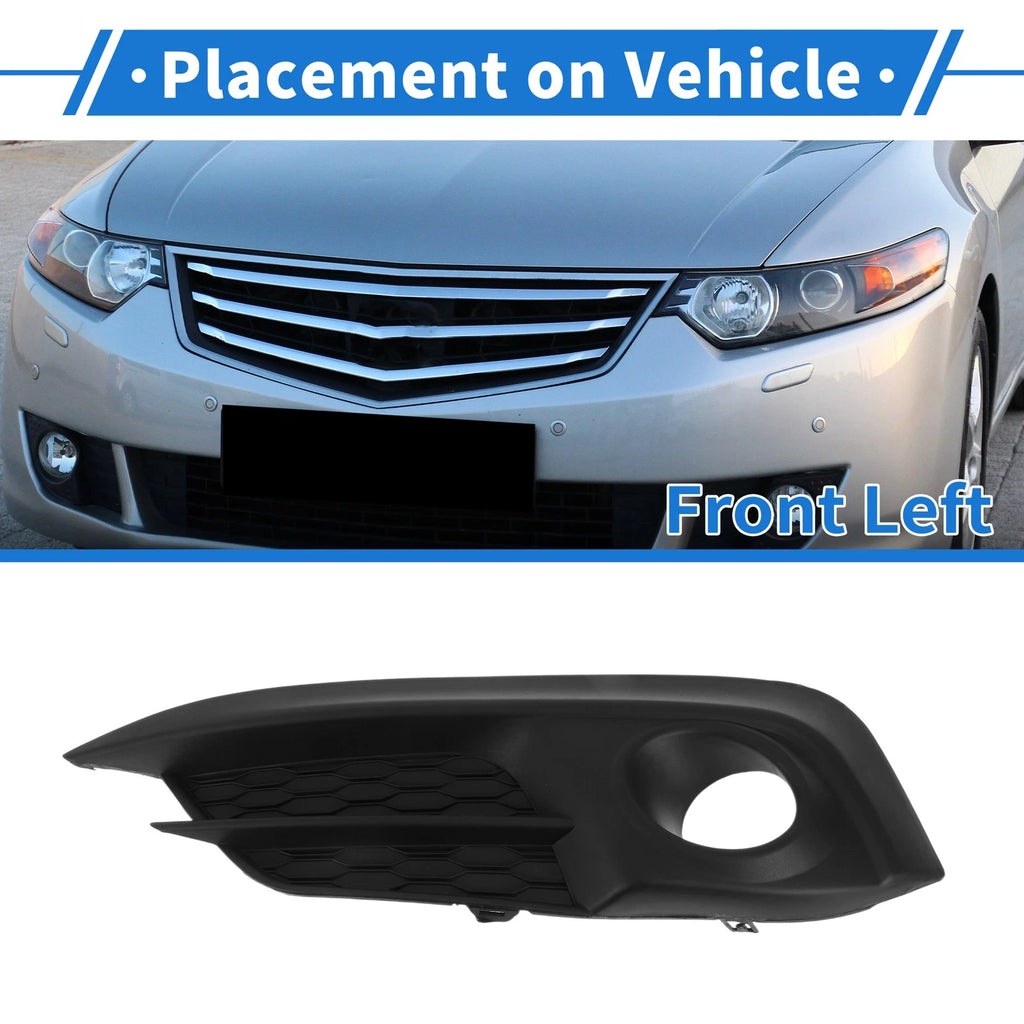Front Left Fog Light Grill Replacement for Honda Civic (2016–2018)
