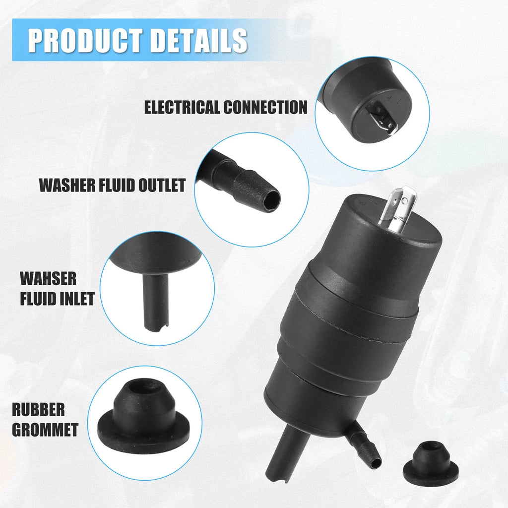 Windshield Washer Motor Pump for Audi 100 (1989–1994)