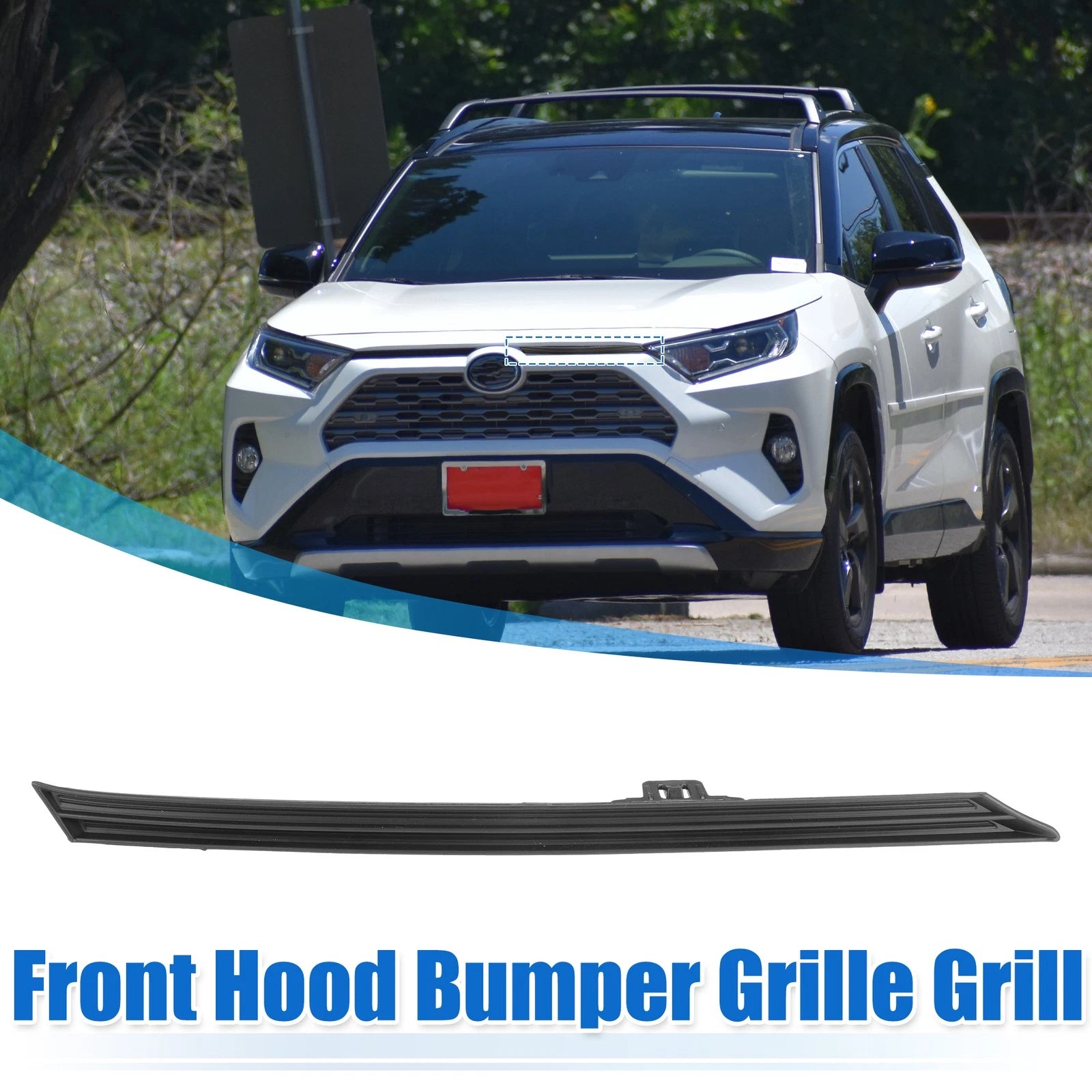 Front Hood Bumper Grille Grill Replacement for Toyota RAV4 (2019–2022)