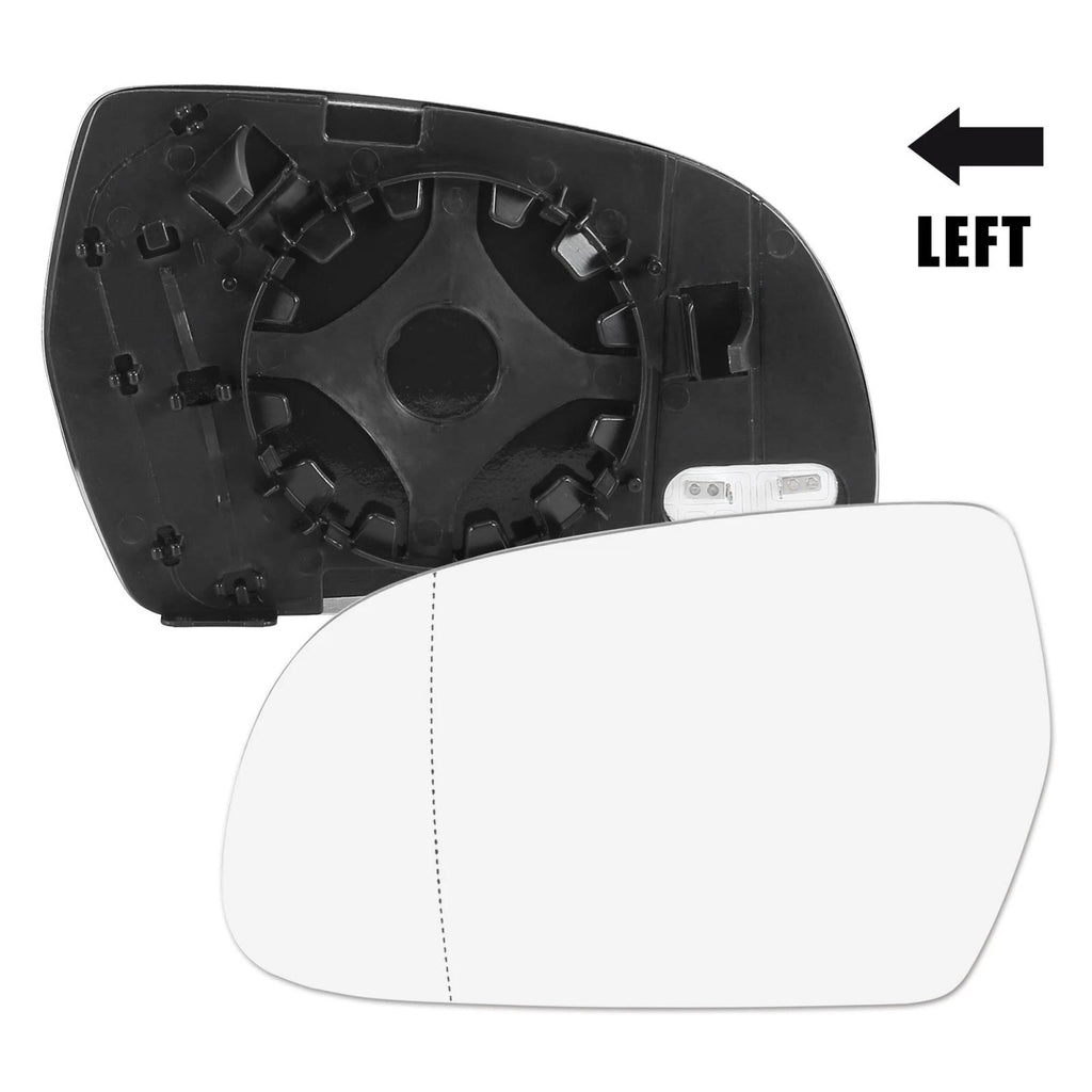 Mirror Glass Heated with Backing Driver Left Side for Audi A5 Quattro S4 (2018–2024)