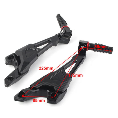 Rear Passenger Footrest Pegs Rearsets CNC for BMW S1000RR (2010–2018)