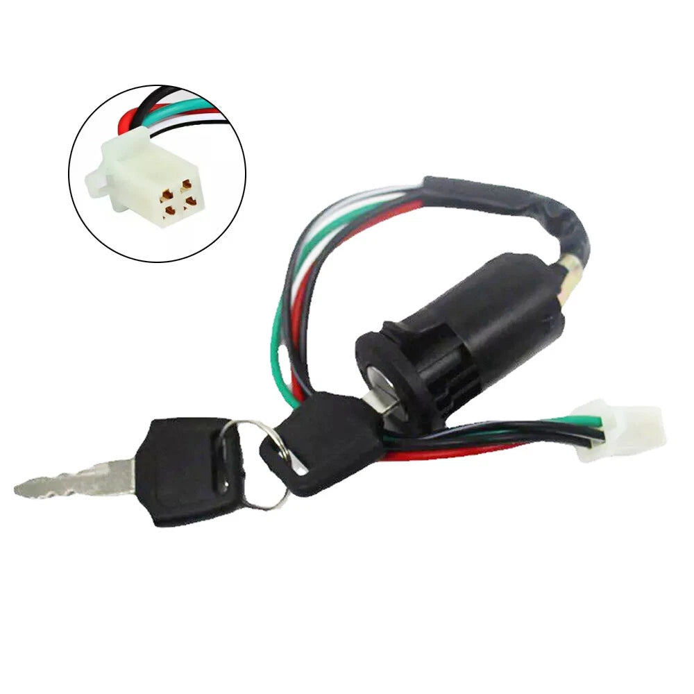 4 Wire Ignition Key Switch for 50cc-250cc ATV Quad Dirt Bike (All Years)
