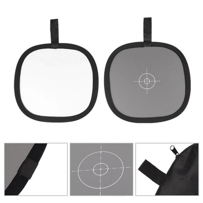 30cm Foldable Gray Card Reflector for Photography (Double Face)