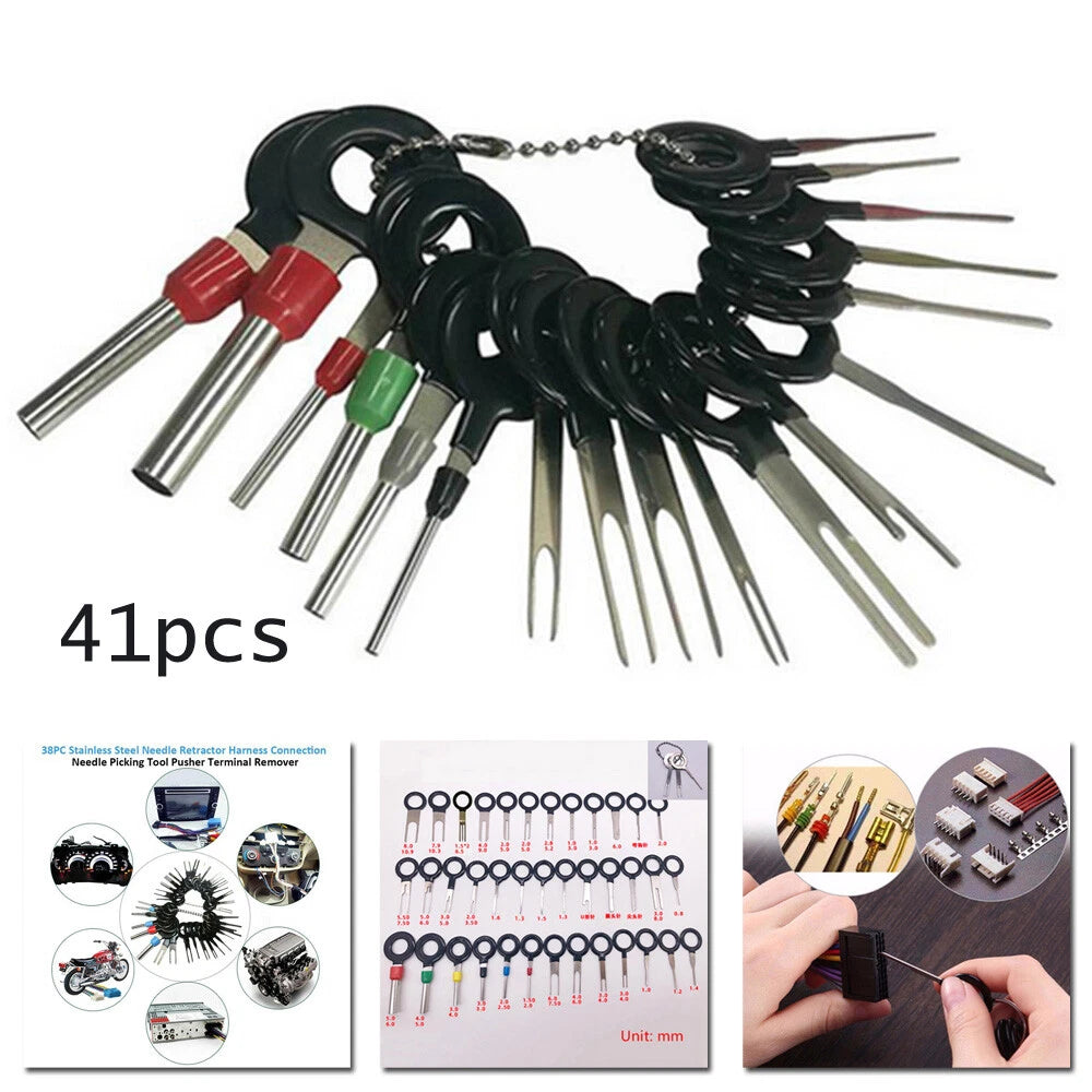 2X Terminal Removal Tool for Car Electrical Wiring Connector Pin Extractor