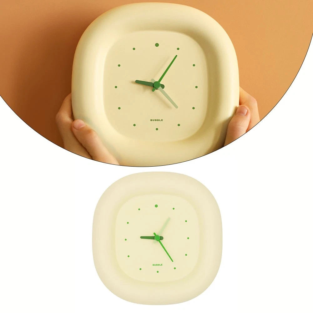 Seamless Nails Bubble Clock for Living Room Bedroom - Silent Design