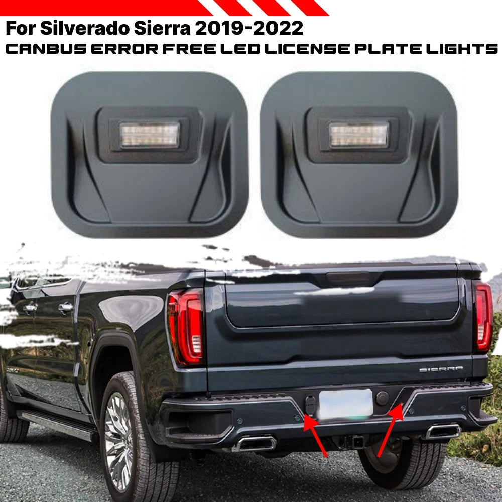 Set of 2 LED Tailgate Step Lights for GMC Sierra, Chevy Silverado 2500HD, 3500HD (2020–2022)