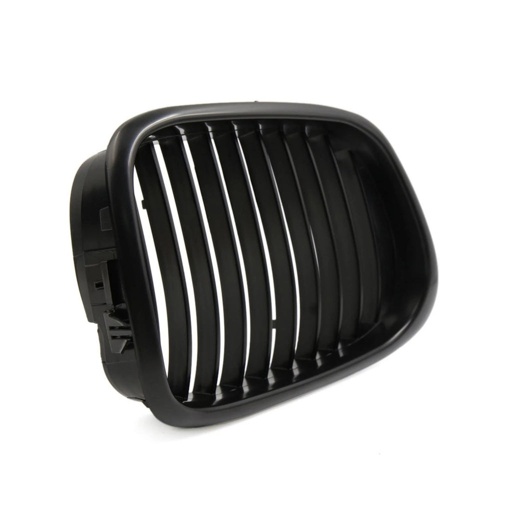 Front Upper Hood Kidney Grille Replacement Matte Black for BMW E39 (1997–2003)