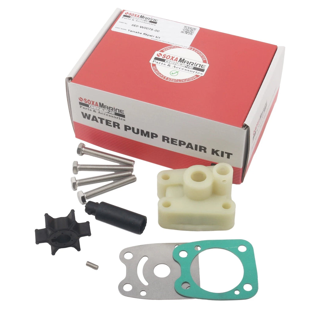 Outboard Water Pump Impeller Repair Kit for Yamaha 6E0-W0078-A2-00 (4HP 5HP)
