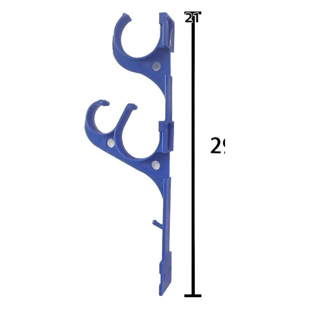 2X Plastic Swimming Pool Hooks for Universal Use (10.5 x 3.5 x 29.5 cm)