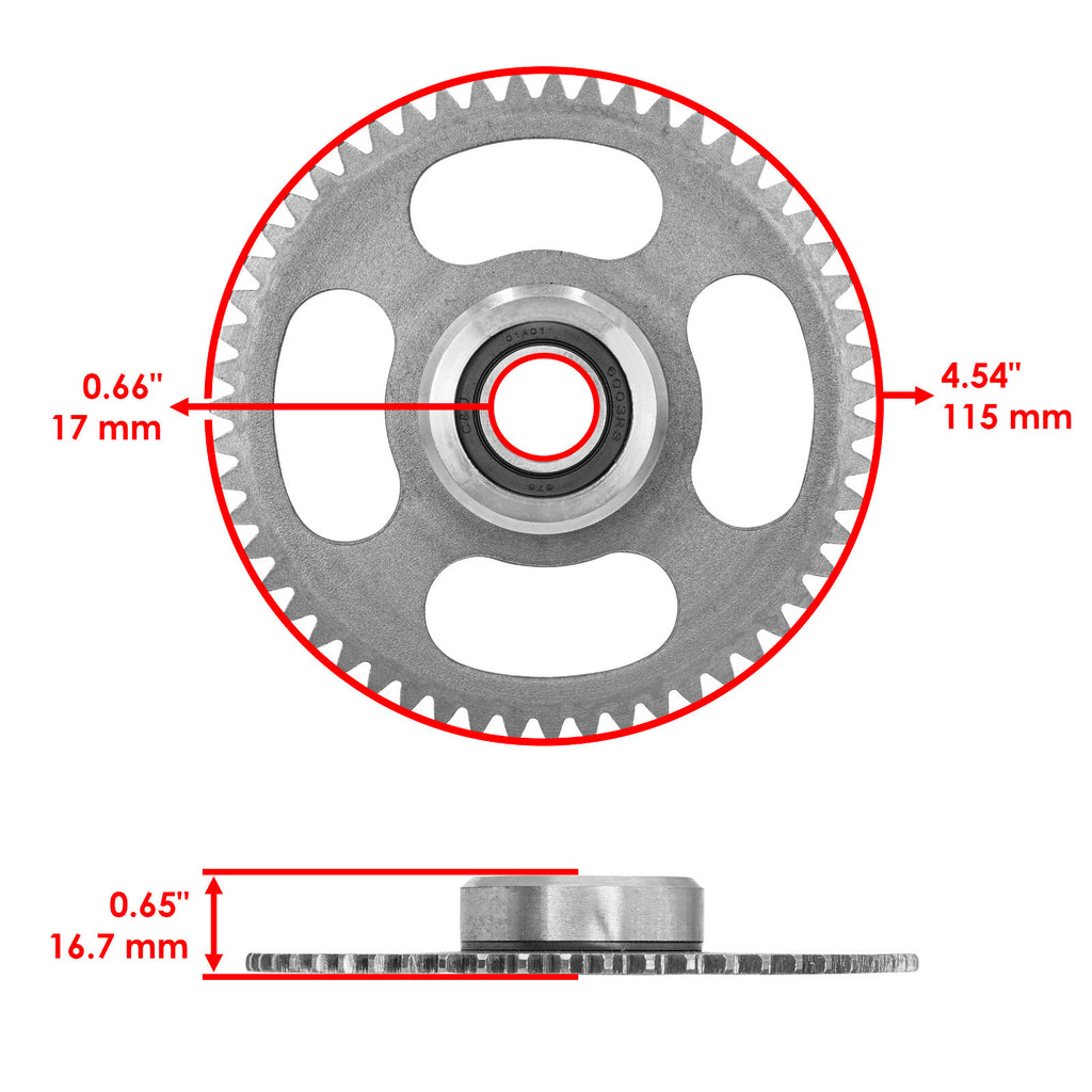 Starter Clutch Idler Gear Sprag Replacement for Yamaha 50M 2006–2017