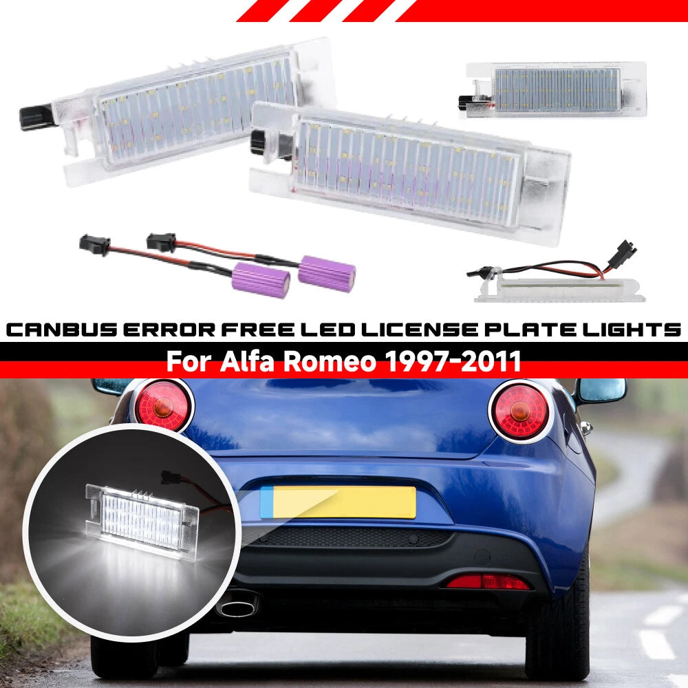 LED License Plate Light Lamp for Alfa Romeo 147 156 159 166 Giulietta MiTo (–)