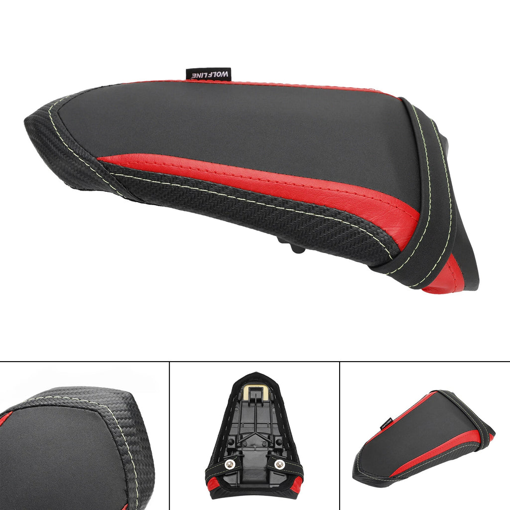 Rear Passenger Seat Pillion Saddle Flat Red for Yamaha YZF-R7 (2021–2022), R1 (2015–2022)