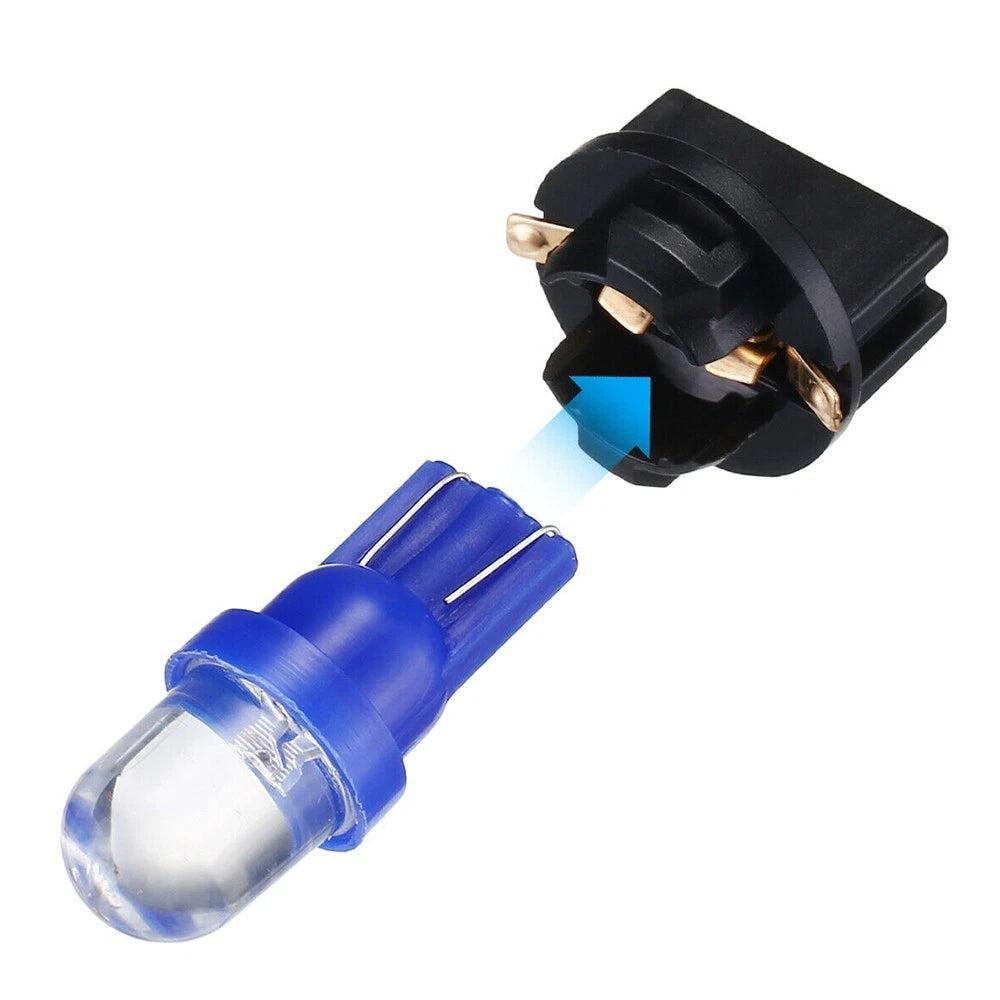 10X Blue 194 LED Bulbs W2.1 X 9.5D for Car/Motorcycle (12V)