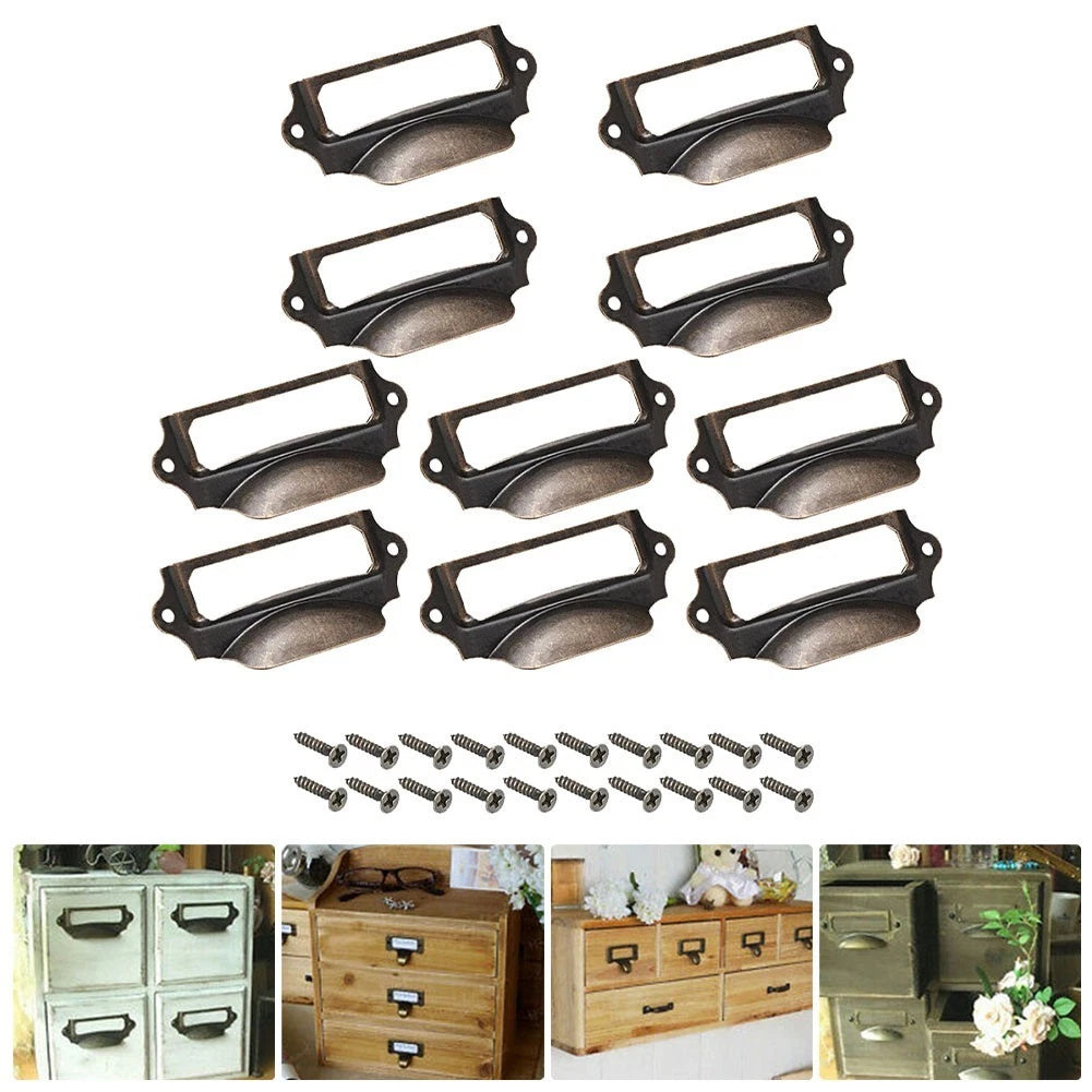 10X Stylish Pull Handle Drawer Screws for Cabinet (7030mm)