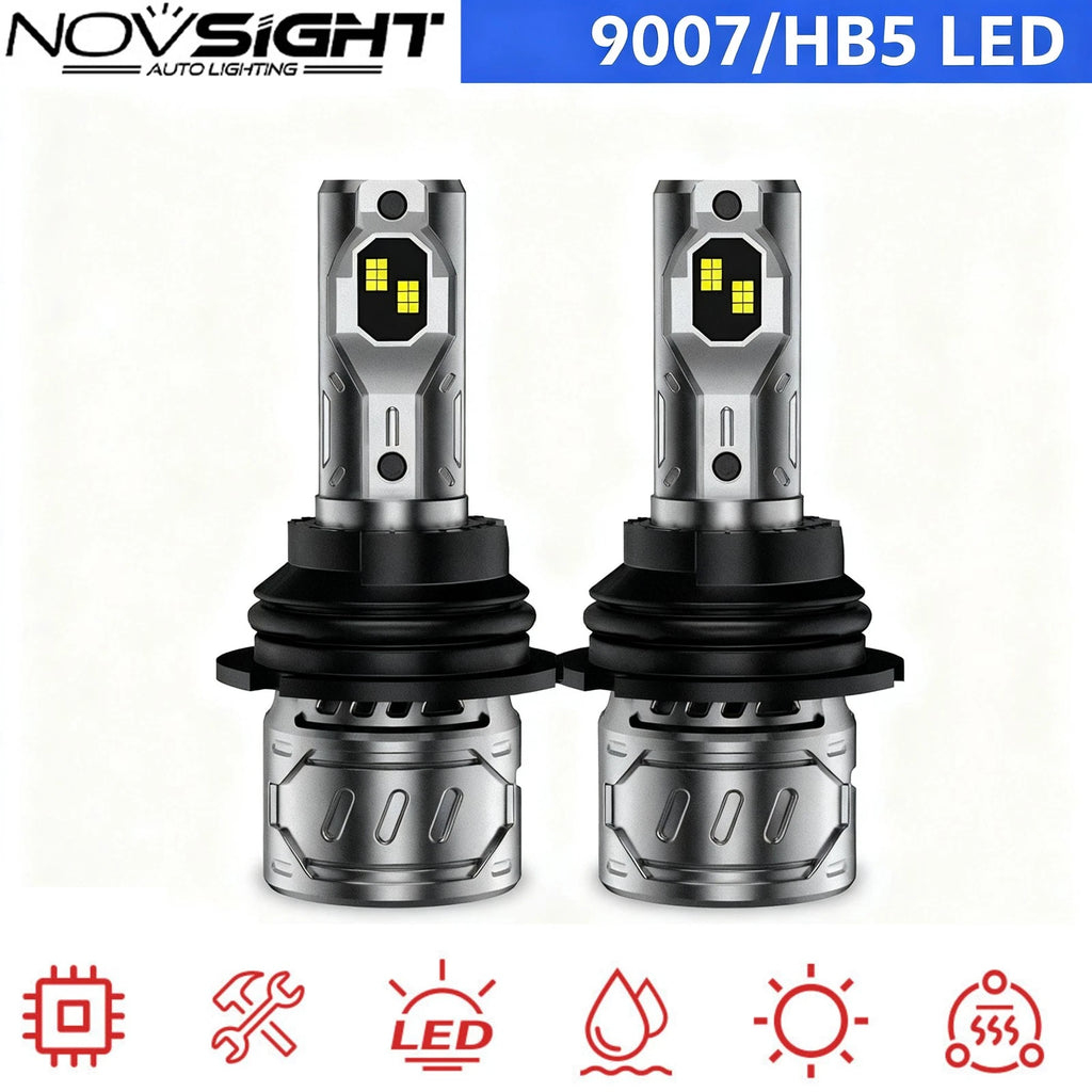 9007/HB5 LED Headlight Bulbs Kit for 6500K White
