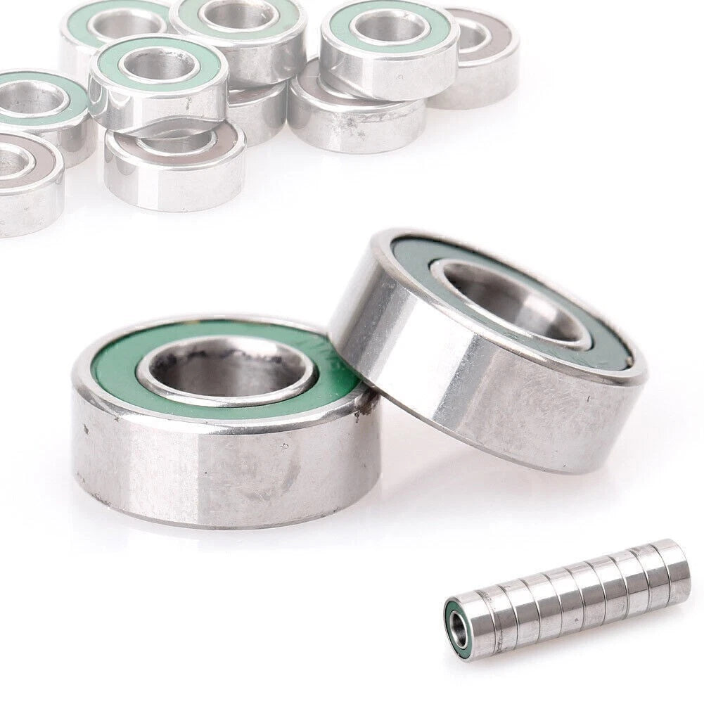 10x MR115ZZ Miniature Metal Shielded Rubber Sealed Bearings for