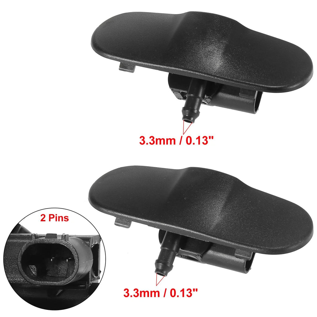 Windshield Washer Nozzles Spray Jet Pair for Audi Q5 SQ5 (2008–2017)