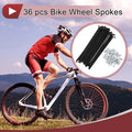 Bicycle Spokes Set 116mm 12G Steel Black for 36 Spoke Wheels (universal)